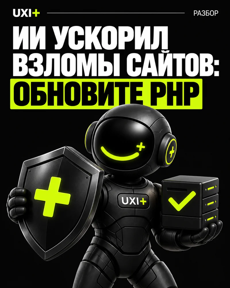 Как ИИ ускорил взломы сайтов и что делать владельцу сайта на PHP [cms:ii-uskoril-vzlomy-sajtov-znachit-biznesa-p35-v2:cover_feed:873e81c86dd93719625d4bc0]