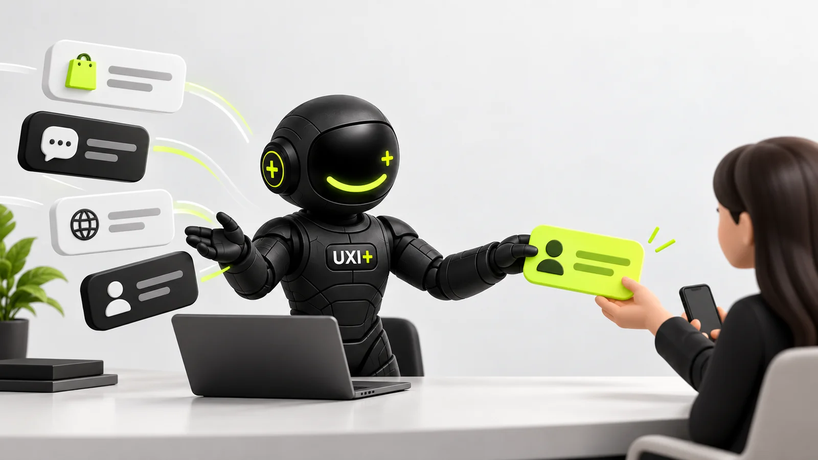 Робот UXI+ принимает сообщения из разных каналов и передает менеджеру горячую заявку [cms:novye-messendzhery-kanaly-zayavok-otvechat-klientam-p16-v2:image_1:f9b3b2dad038cfe725caba56]
